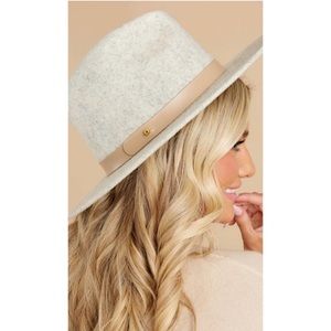 Lack of Color hat “the Mack” grey/tan detail womens Small 55 cm Australian wool